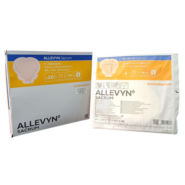 Apósito Adhesivo ALLEVYN Sacrum 22cm x 22cm - Smith & Nephew