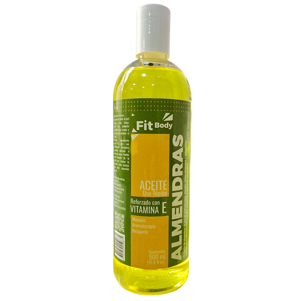 Aceite de almendras uso tópico botella 500ml Fit body