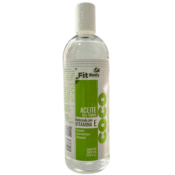 Aceite de coco uso tópico botella 500ml
