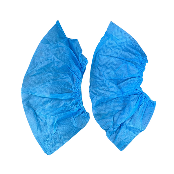 Cubre Zapato Desechable Antideslizante Azul para Uso Médico X50 pares