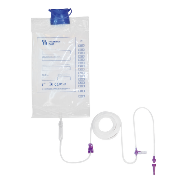 BOLSA PARA ADMINISTRACION DE ALIMENTACION POR SONDA SIN USO DE BOMBA / DE USO POR GOTEO MANUAL