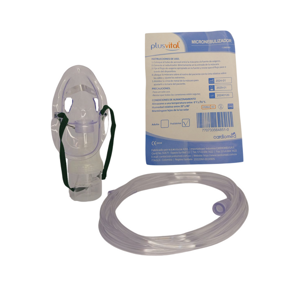 Kit de Micronebulización con Máscara Pediátrica x 1 Unidad – PlusVital