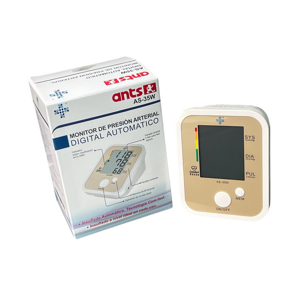 Tensiómetro Monitor de Presión Arterial Digital de Brazo AS-35W
