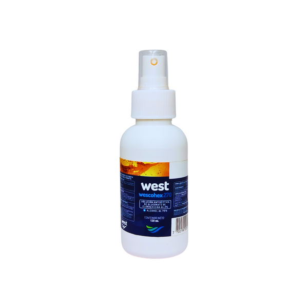 Wescohex 270 valvula nebulizadora frasco x 120 ml West