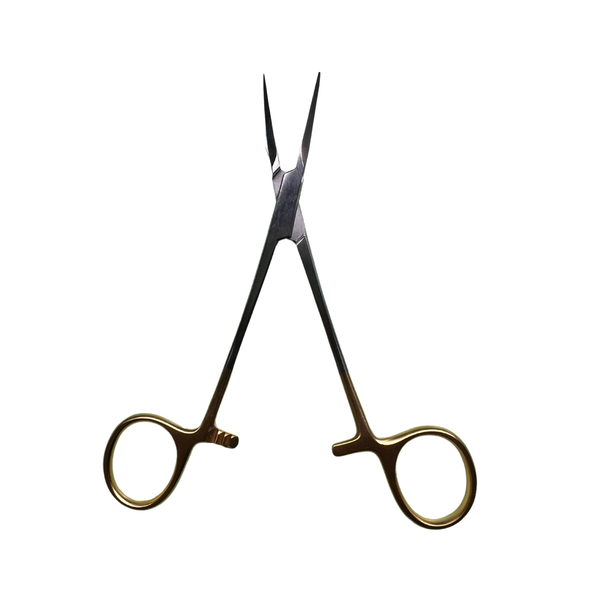 Pinza ILY Curva para Vasectomía 14 cm con Revestimiento en Tungsteno