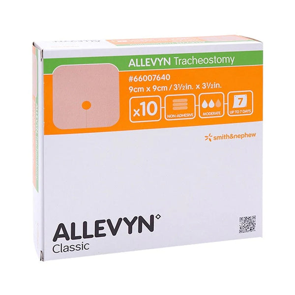 Apósito ALLEVYN Tracheostomy 9 x 9 cm x Unidad – Smith & Nephew