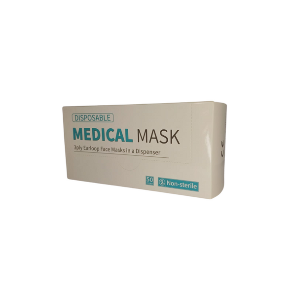 Tapabocas Médico 3 Capas en Caja Dispensadora x 50 Unidades