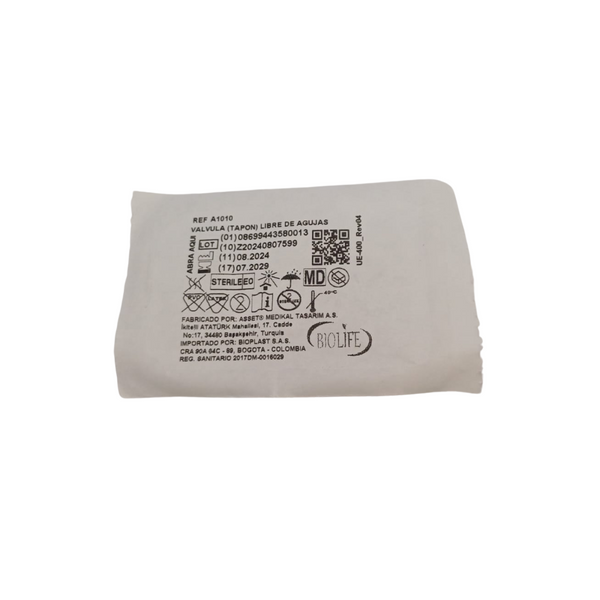 Tapón Libre de Aguja para Conexión Intravenosa x unidad – Biolife