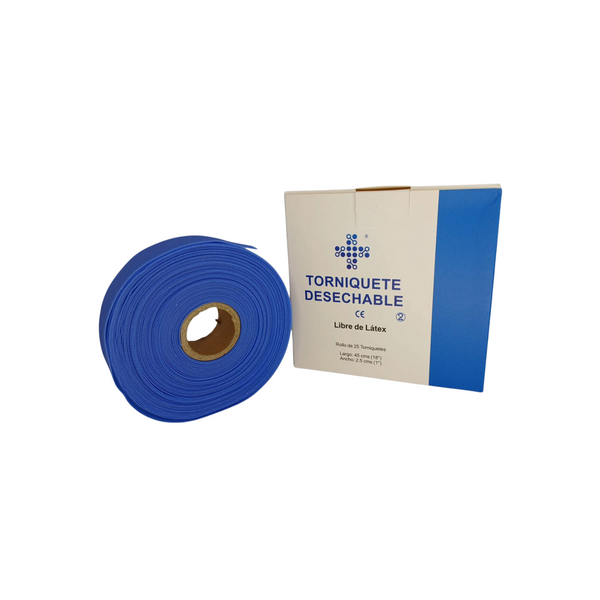 Torniquete Desechable Libre de Látex x 25 Unidades – DM