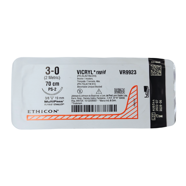 VICRYL RAPIDE 3-0 (PS2) HEBRA 75CM ETHICON X UND